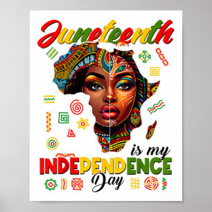 Juneteenth 1865 Is My Independence Day Black Afric Poster