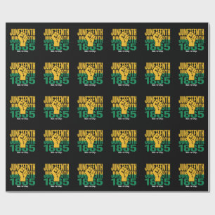 Juneteenth 1865 June 19th Black Freedom Graphic De Wrapping Paper