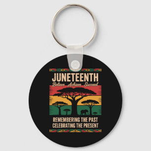 Juneteenth 1865 June 19th Freedom African American Key Ring