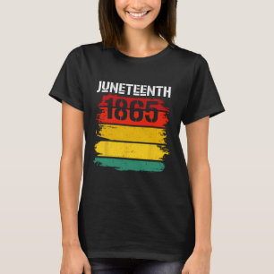 Juneteenth 1865 Juneteenth Black Freedom Day Flag T-Shirt