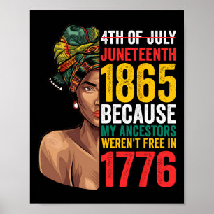 Juneteenth 1865 Juneteenth Black Queen Juneteenth Poster