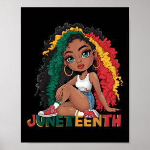 Juneteenth 1865 Juneteenth Black Queen Juneteenth Poster