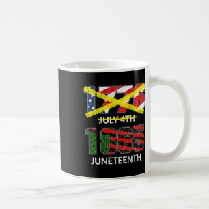 Juneteenth 1865 - Not July 4th 1776 Independence D Coffee Mug