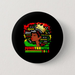 Juneteenth 1865 Pride Celebrate Black Women Africa 6 Cm Round Badge
