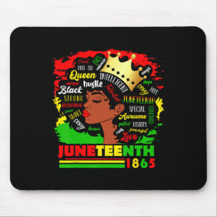 Juneteenth 1865 Pride Celebrate Black Women Africa Mouse Pad
