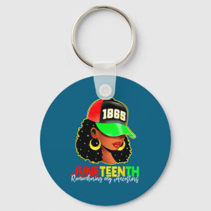 Juneteenth 1865 remembering ancestors black pride key ring