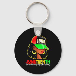 Juneteenth 1865 remembering ancestors black pride key ring