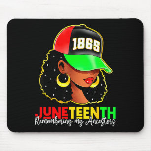 Juneteenth 1865 remembering ancestors black pride mouse pad