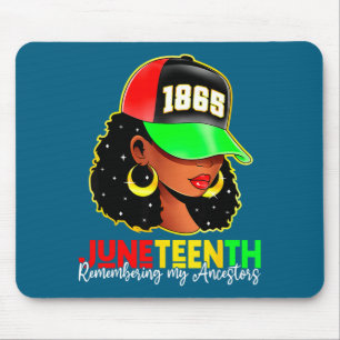 Juneteenth 1865 remembering ancestors black pride mouse pad
