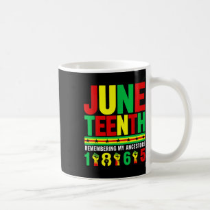Juneteenth 1865 Remembering My Ancestors African A Coffee Mug