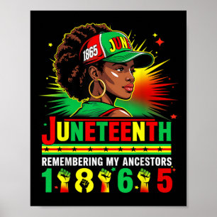 Juneteenth 1865 Remembering My Ancestors African A Poster