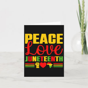 Juneteenth 1865 Shirt Women Freedom Black History  Card
