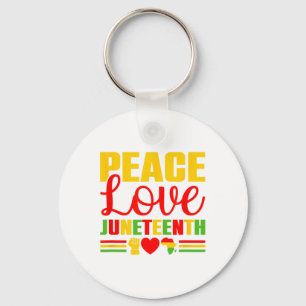 Juneteenth 1865 Shirt Women Freedom Black History Key Ring