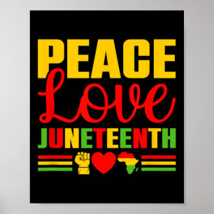 Juneteenth 1865 Shirt Women Freedom Black History  Poster