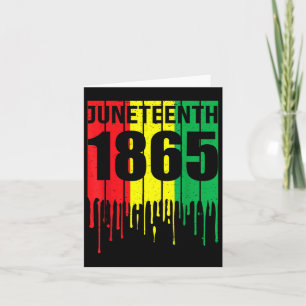 Juneteenth 1865 Shirts Women Men June 19th 1865 Fr Card
