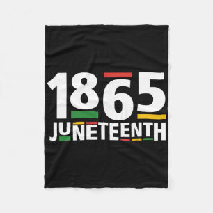 Juneteenth 1865 Shirts Women Men June 19th 1865 Fr Fleece Blanket