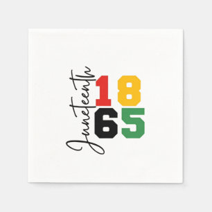 Juneteenth 1865 The Real Independence Day Napkin