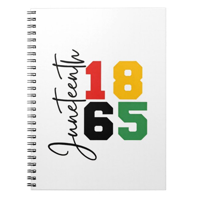 Juneteenth 1865 The Real Independence Day Notebook (Front)