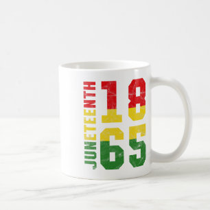 Juneteenth 1865 Vintage Emancipation Melanin Black Coffee Mug