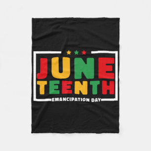 Juneteenth 1865 Women Men June 19th 1865 Emancipat Fleece Blanket