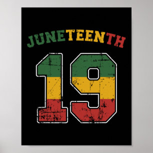 Juneteenth 19 For African Independence And Freedom Poster