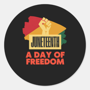 Juneteenth 1 classic round sticker