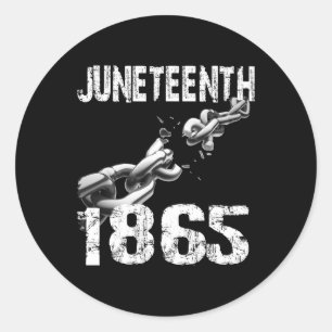 Juneteenth 1 classic round sticker