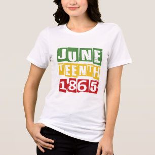 Juneteenth 2024 Celebrate Black Freedom 1865 Histo Tri-Blend Shirt