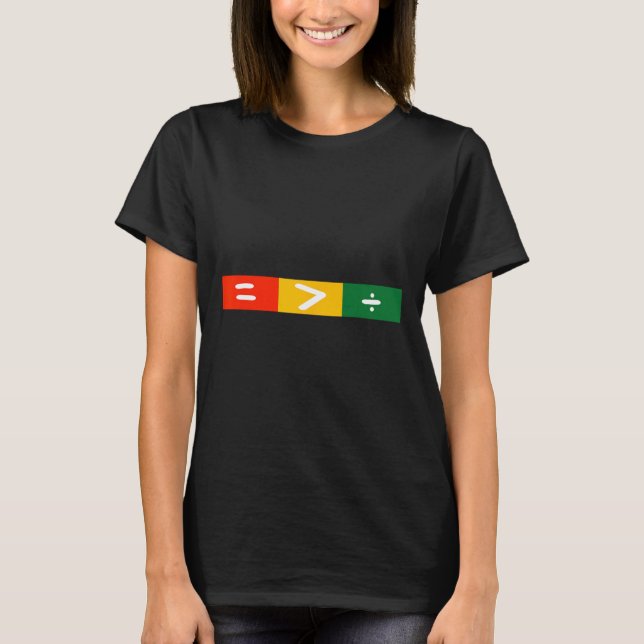 Juneteenth 2025 Equality Greater Than Division Tee (Front)