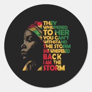 Juneteenth 2025 Women Celebrate Black Freedom Hist Classic Round Sticker