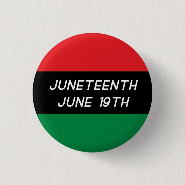 Juneteenth 3 Cm Round Badge (Front)