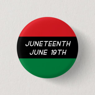 Juneteenth 3 Cm Round Badge