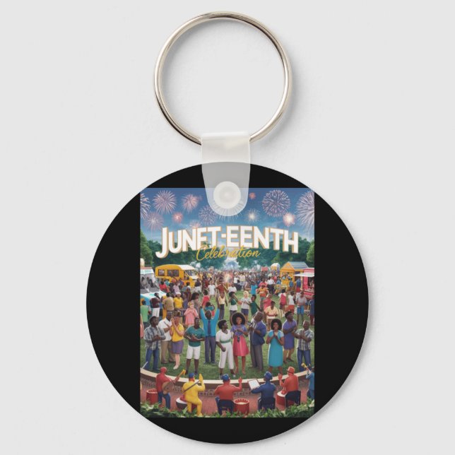Juneteenth 3  key ring (Front)