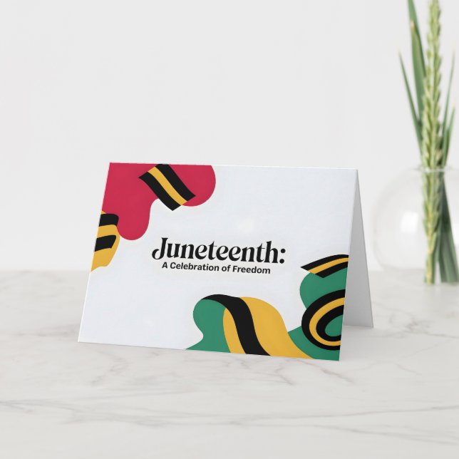 Juneteenth: A Celebration of Freedom Design Card (Front)