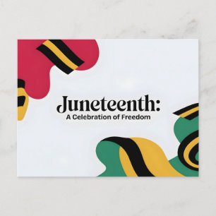 Juneteenth: A Celebration of Freedom Design Holiday Postcard