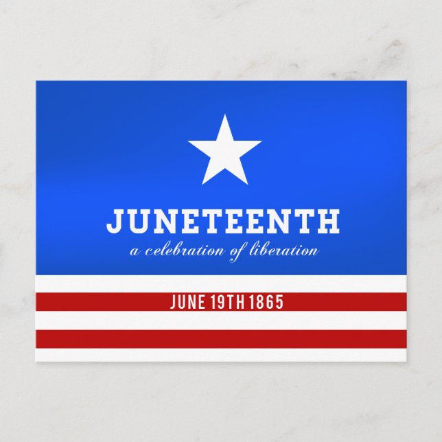 Juneteenth a Celebration of Liberation Invitation Postcard (Front)