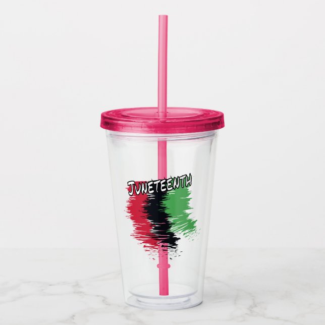 Juneteenth Acrylic Tumbler (Front)