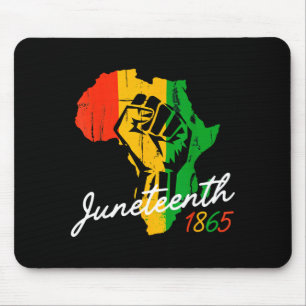 Juneteenth african american 1865africa rising mouse pad