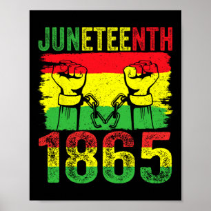 Juneteenth African American Black Freedom 1865 Men Poster