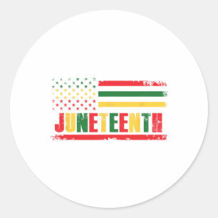 Juneteenth African American Black History - 1865 J Classic Round Sticker