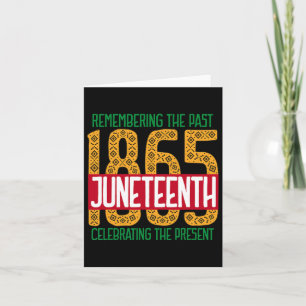 Juneteenth African American Black History 1865 Jun Card