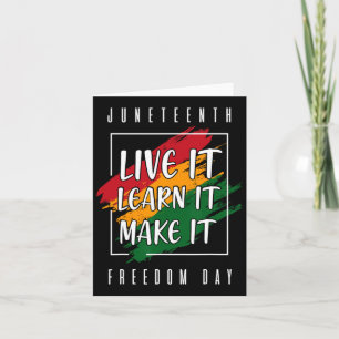 Juneteenth African American Black History Card