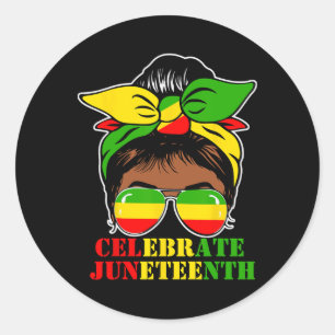 Juneteenth African American Black History June 19 Classic Round Sticker
