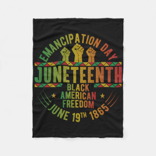 Juneteenth African American Black History June 19t Fleece Blanket