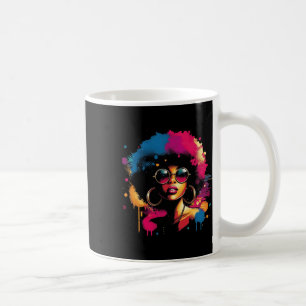 Juneteenth African American Black Women Black Coffee Mug