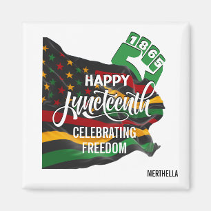 JUNETEENTH African American Flag Magnet