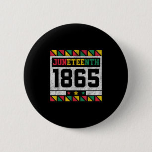 Juneteenth African American Freedom 1865 Women Men 6 Cm Round Badge