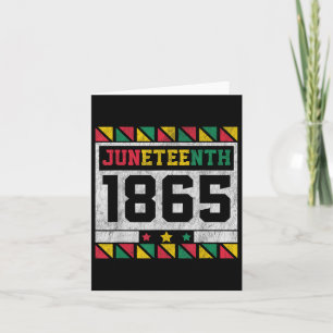 Juneteenth African American Freedom 1865 Women Men Card