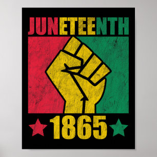 Juneteenth African American Freedom 1865 Women Men Poster