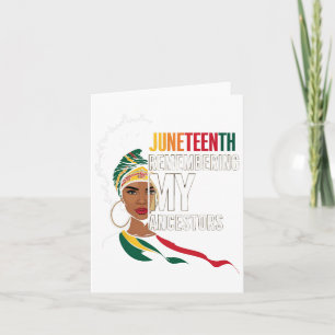 Juneteenth African American Freedom Black History Card